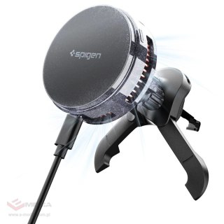 Uchwyt Samochodowy Spigen Essential EV25MFAQ Magnetic MagSafe na kratkę nawiewu - czarny