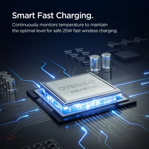Uchwyt Samochodowy Spigen Essential EV25MFAQ Magnetic MagSafe na kratkę nawiewu - czarny