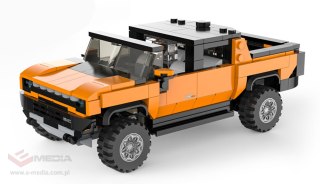 Autko Klocki 1:30 Hummer EV Pomarańczowy RASTAR