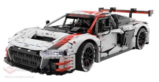 Autko Klocki 1:8 Audi R8 LMS GT3 Białe RASTAR
