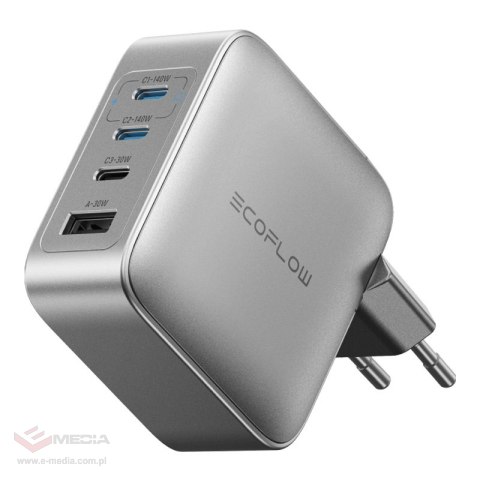 Ładowarka sieciowa ECOFLOW RAPID Pro 140W 3xUSB-C+USB-A GaN