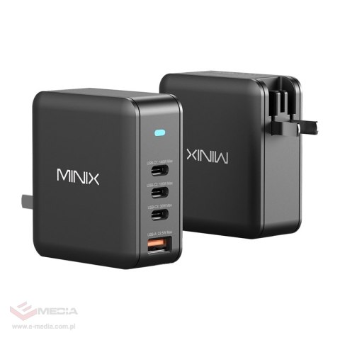 Ładowarka sieciowa Minix P165 GaN 3x USB-C USB-A