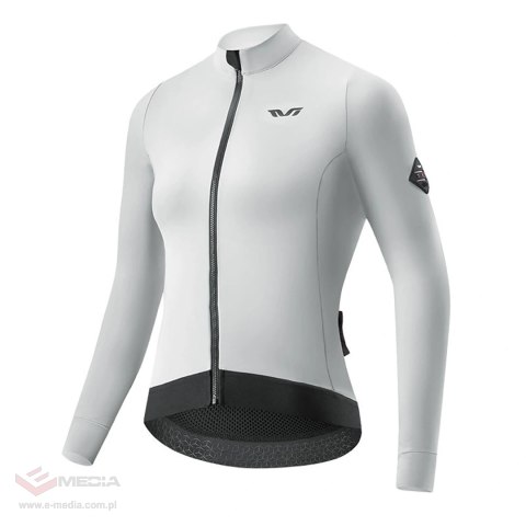 Bluza kolarska damska Rockbros YDWT006 TVI ocieplana jesień/zima M - biało-szara