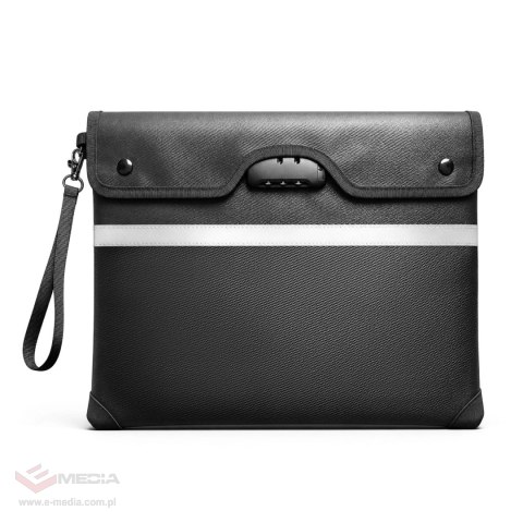 Torba ognioodporna RFID OTN-38 na dokumenty z zamkiem szyfrowym 37,5 x 29,5 cm - czarna