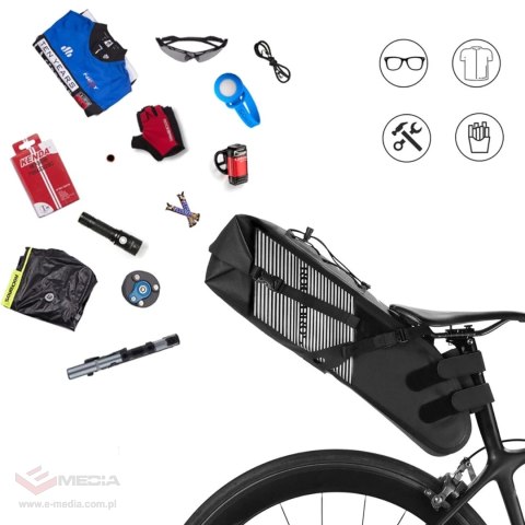 Torba rowerowa Rockbros AS-013 podsiodłowa 10L - czarny