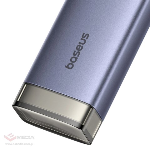 Hub USB-A/USB-C Baseus UltraJoy Series 4xUSB-A 3.0 1xUSB-C 5V - szary