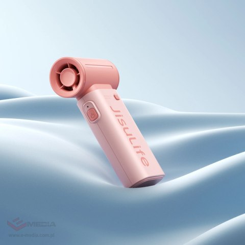 Mini dmuchawa Jisulife Handheld Fan Life9 3600mAh przenośny wiatraczek wentylator USB - różowy