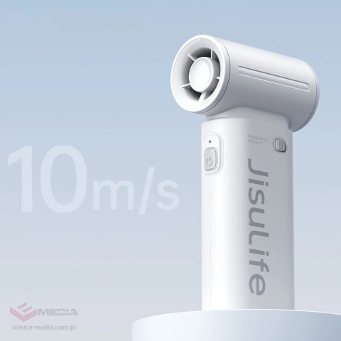 Mini dmuchawa Jisulife Handheld Fan Life9 3600mAh przenośny wiatraczek wentylator USB - szary