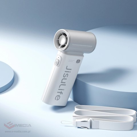 Mini dmuchawa Jisulife Handheld Fan Life9 3600mAh przenośny wiatraczek wentylator USB - szary