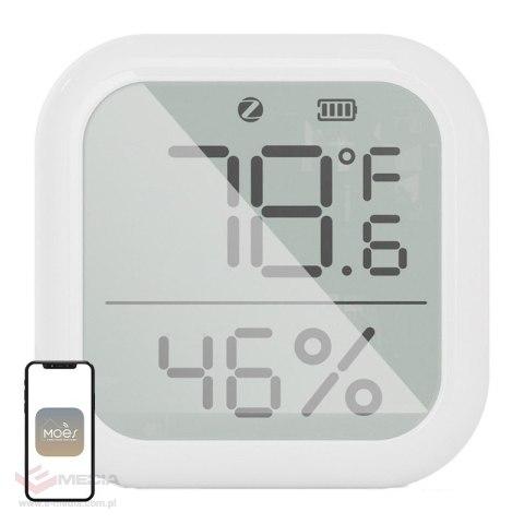 Czujnik temperatury i wilgotności MOES ZSS-KB-TH-LF-C ZigBee LCD