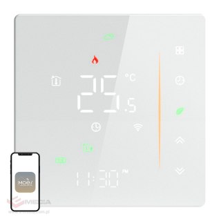 Termostat MOES WHT-006-GB-WH Wi-Fi do ogrzewania elektrycznego (biały)