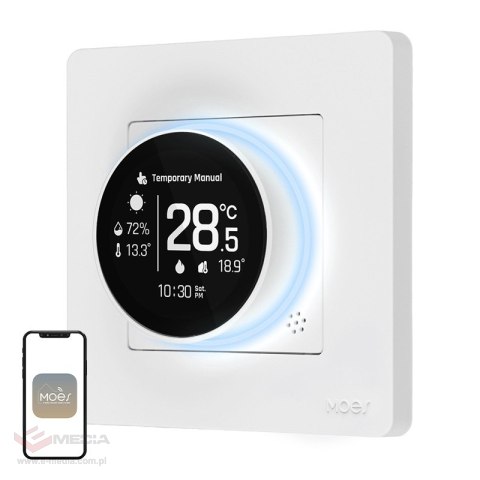 Termostat MOES ZHT-SR-GB ZigBee do ogrzewania elektrycznego