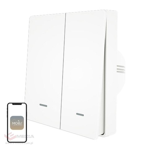 Włącznik światła MOES ZS-B-EU2 ZigBee 2-kanałowy