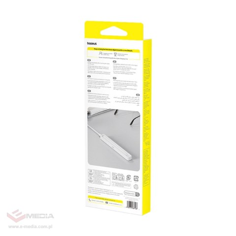 Etui ładujące do rysika Baseus Smooth Writing z kablem Baseus Simple USB-C 3A 30cm - białe