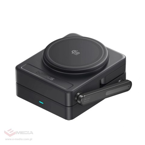 Ładowarka bezprzewodowa Baseus PicoGo AF21 3w1 Qi2.2 35W z kablem USB-C 1m - czarna