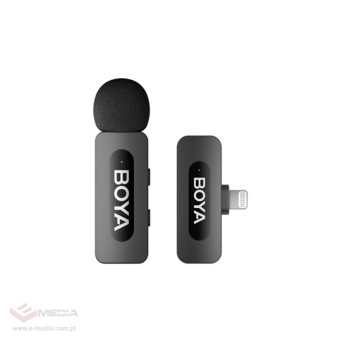 Mikrofon BOYA BY-V1 V2.0 bezprzewodowy 2.4GHz - czarny
