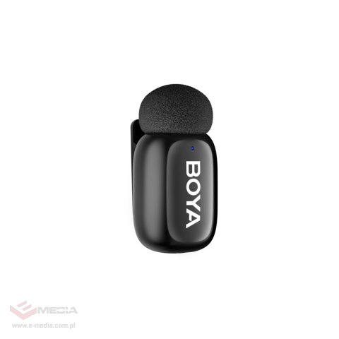 Mikrofony BOYA mini 2-01 bezprzewodowe 2.4GHz USB-C - czarne