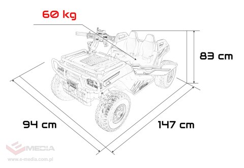 Pojazd Buggy PROSPECTOR 4x4 STRONG Biały
