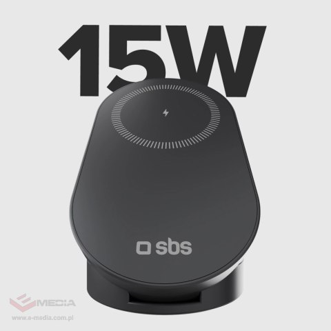 Stacja ładująca SBS składana 3w1 bezprzewodowa QI2 MFI - Made for iPhone - czarna