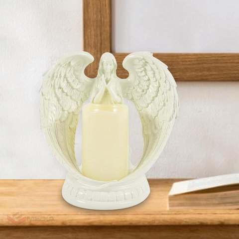 24 x Figurka Dekoracyjna Świecznik Świeca Ozdoba Anioł Aniołek Led Święta Ogród 21cm