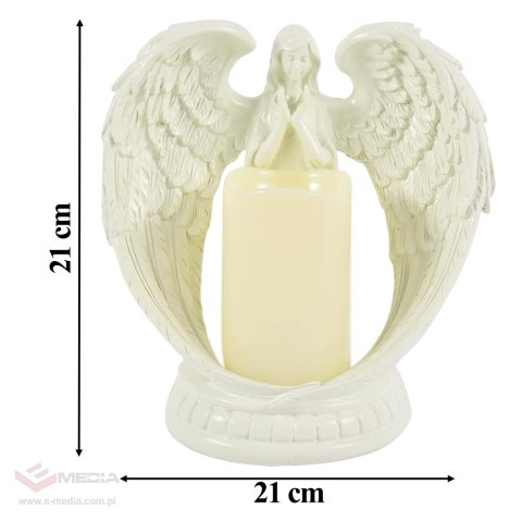 24 x Figurka Dekoracyjna Świecznik Świeca Ozdoba Anioł Aniołek Led Święta Ogród 21cm