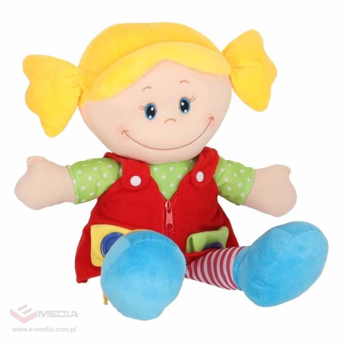 Lalka maskotka przytulanka zabawka edukacyjna nauka ubierania dziewczynka