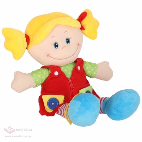Lalka maskotka przytulanka zabawka edukacyjna nauka ubierania dziewczynka