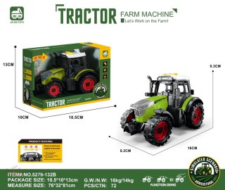 Traktor z Funkcją Świateł i Dźwięku Jasno Zielony