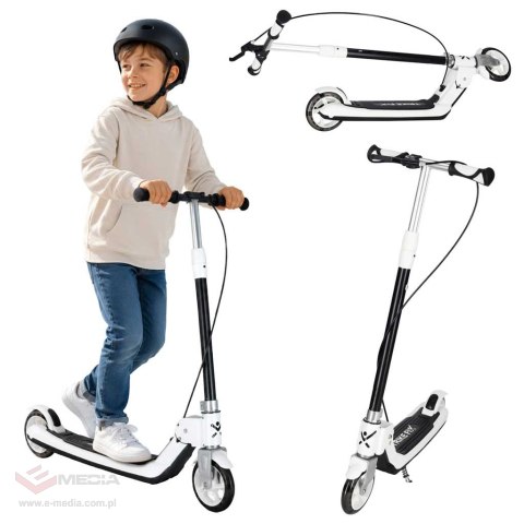 Hulajnoga dla dzieci TRIKE FIX dwukołowa LED składana podwójne hamulce czarna
