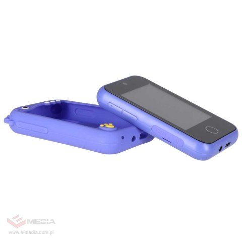 Telefon smartfon dla dzieci aparat kamera karta 8GB niebieski dinozaur