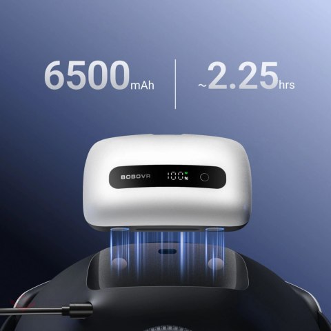 Bateria BoboVR BM60-2 6500 mAh do BoboVR M3 Pro+ i BoboVR M3 2 szt. ze stacją ładującą - biała