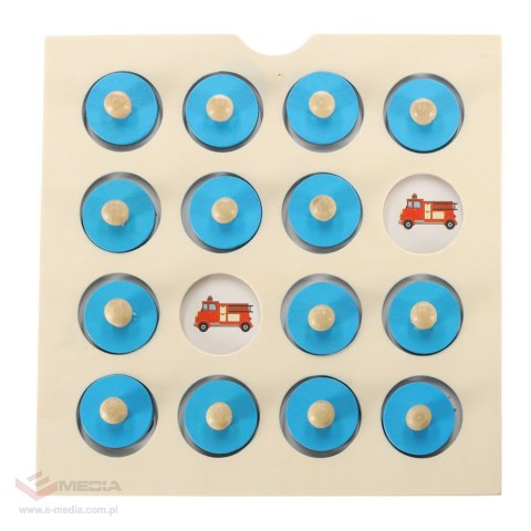 Gra planszowa memory montessori zestaw puzzle drewniane 4 karty
