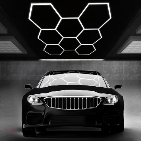 Lampa Led Hexagon Panel Oświetlenie Warsztat Garaż Dom 257x244cm 280W 6500K
