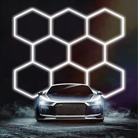Lampa Led Hexagon Panel Oświetlenie Warsztat Garaż Dom 257x244cm 280W 6500K