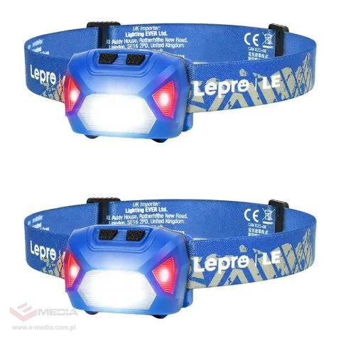 Latarka czołowa LEPRO 320014-B-2 2 szt.