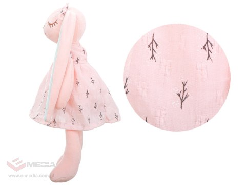 Maskotka pluszowa królik różowy 35cm
