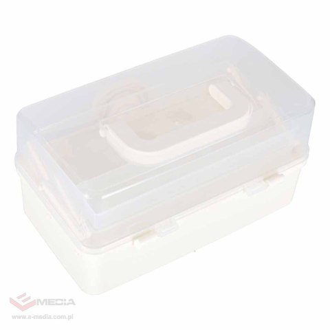 Organizer na leki pojemnik pudełko kasetka apteczka duży XL na zamek skrzynka 29x19x15,5 cm
