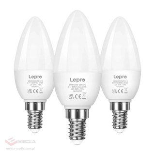 Żarówka LED LEPRO 600059-WW-EU-3 E14 C37 4,2W (40W) 470lm 2700K ciepła 250° 3 szt.