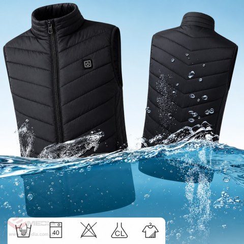 30x Kamizelka Podgrzewana Bezrękawnik Kurtka Zimowa Uniseks USB Powerbank r M