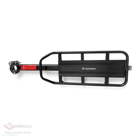 Bagażnik rowerowy Wozinsky na rowery 22-27" regulowany do 50 kg - czarny
