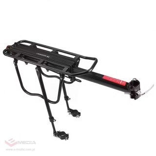 Bagażnik rowerowy Wozinsky na rowery 22-27" regulowany do 50 kg - czarny