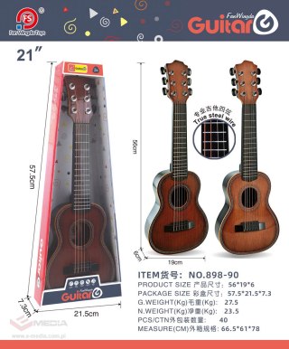 Gitara Dla Najmłodszych Ciemny Brąz