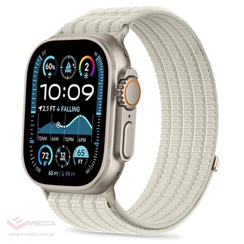 Pasek Tech-Protect Nylon Sport na Apple Watch 44 / 45 / 46 / 49 mm - beżowy