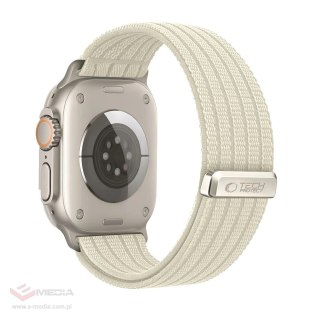 Pasek Tech-Protect Nylon Sport na Apple Watch 44 / 45 / 46 / 49 mm - beżowy
