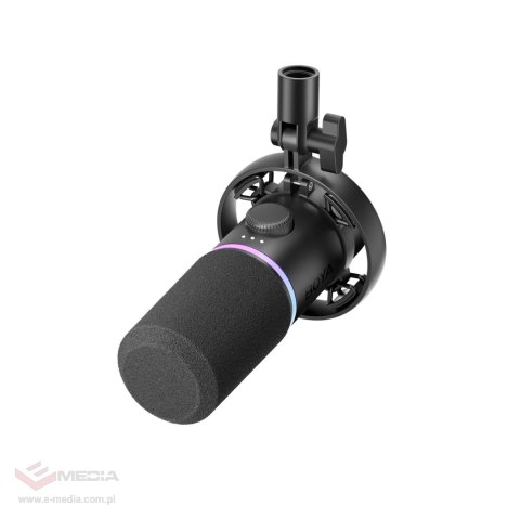 Mikrofon dynamiczny gamingowy BOYA CastMic S60 przewodowy USB XLR - czarny