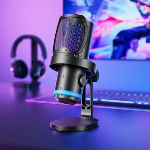 Mikrofon gamingowy BOYA CastMic G40 przewodowy USB-C - czarny