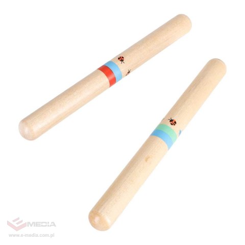 Instrumenty drewniane muzyczne dla dzieci trójkąt pałeczki harmonijka ustna tarka