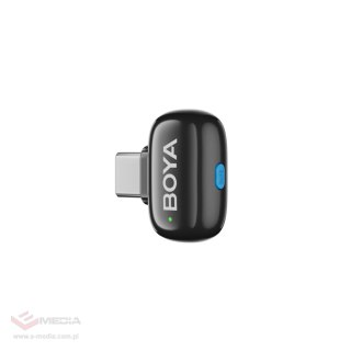 Mikrofony BOYA mini 2-02 bezprzewodowe 2.4GHz USB-C - czarne
