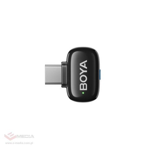 Mikrofony BOYA mini 2-02 bezprzewodowe 2.4GHz USB-C - czarne