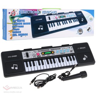 31-klawiszowy Keyboard dla dzieci 5+ Mikrofon + Tryb lekcji - model nr 3108